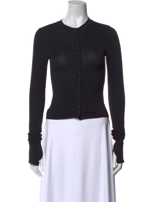 Helsa Crew Neck Long Sleeve Crop Top