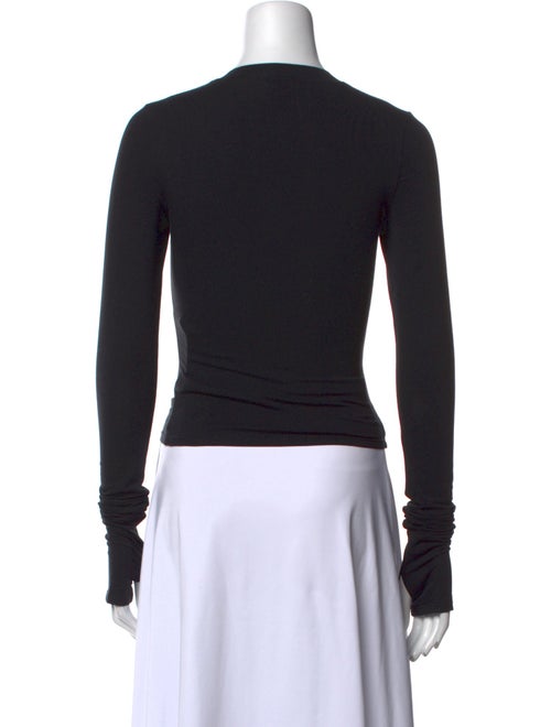 Helsa Crew Neck Long Sleeve Crop Top