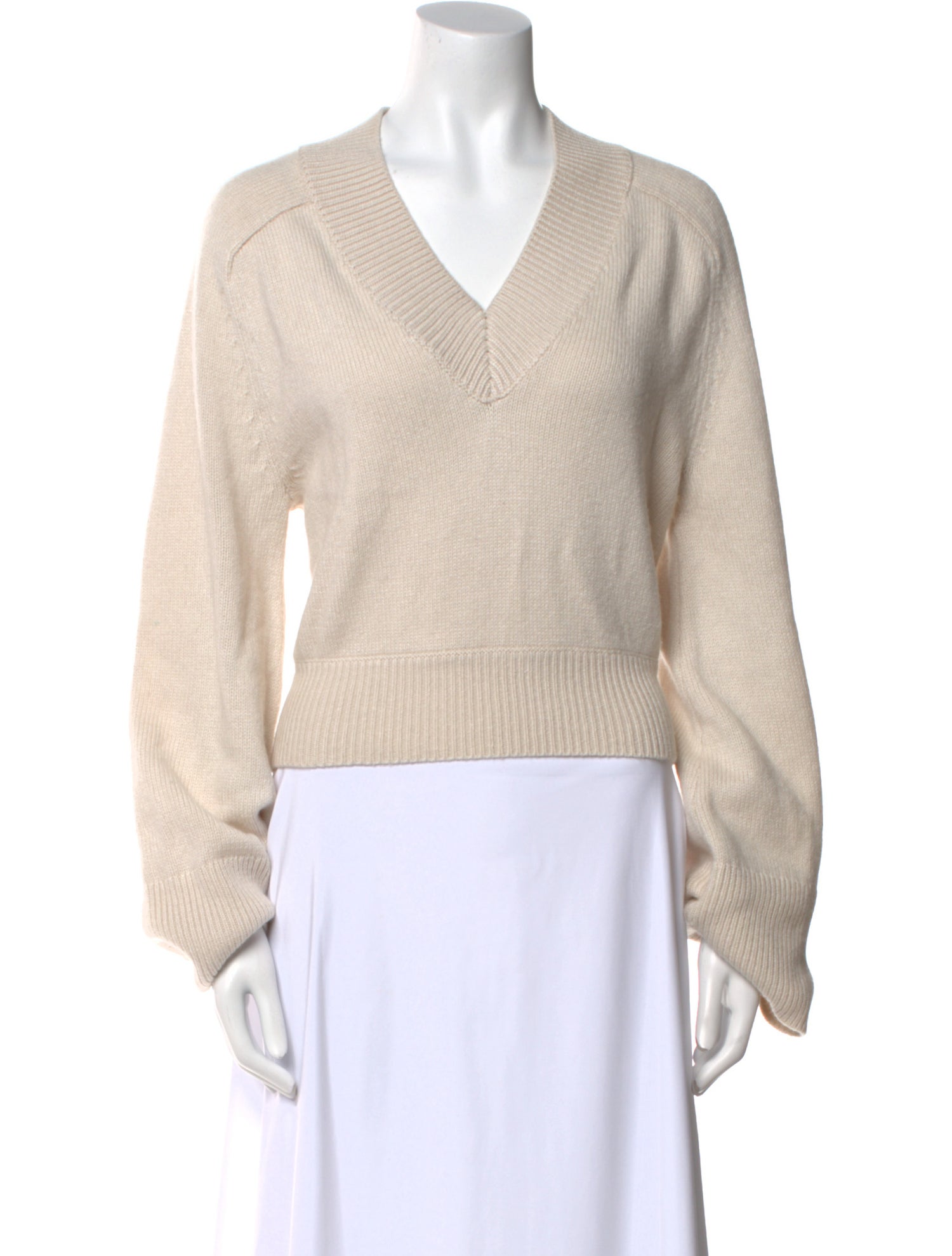 Helsa Nylon V-Neck Sweater w/ Tags