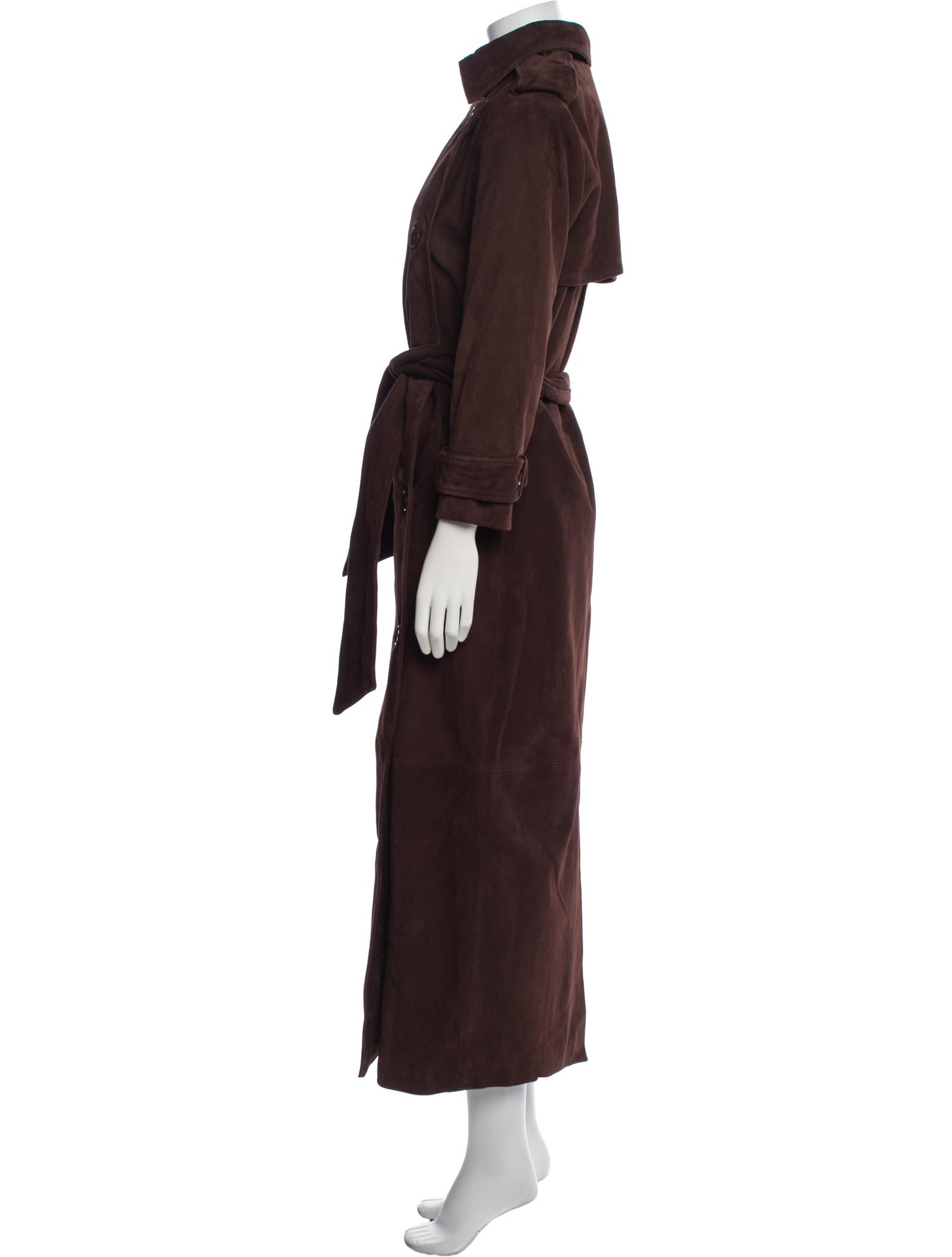 Helsa Suede Trench Coat