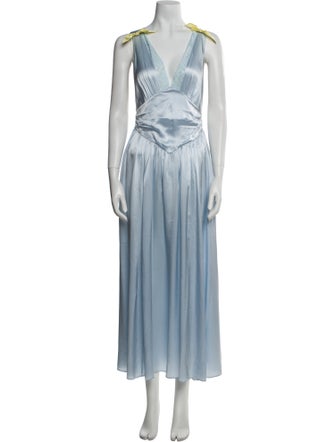 Helsa Silk Long Dress