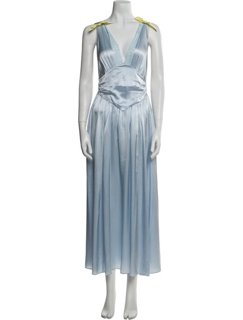 Helsa Silk Long Dress