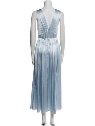 Helsa Silk Long Dress