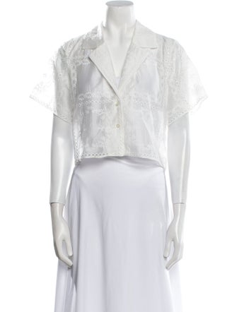 Helsa V-Neck Short Sleeve Crop Top