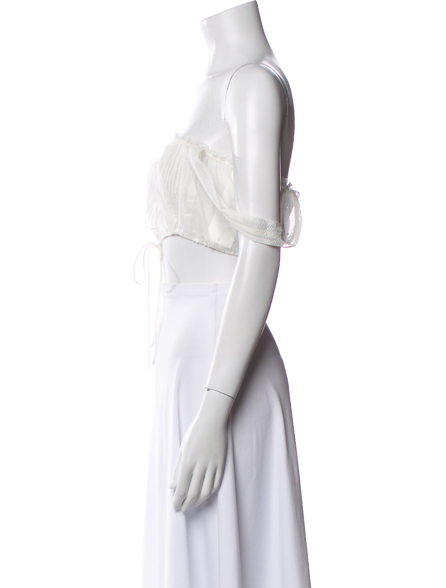 Helsa Off-The-Shoulder Short Sleeve Crop Top w/ Tags