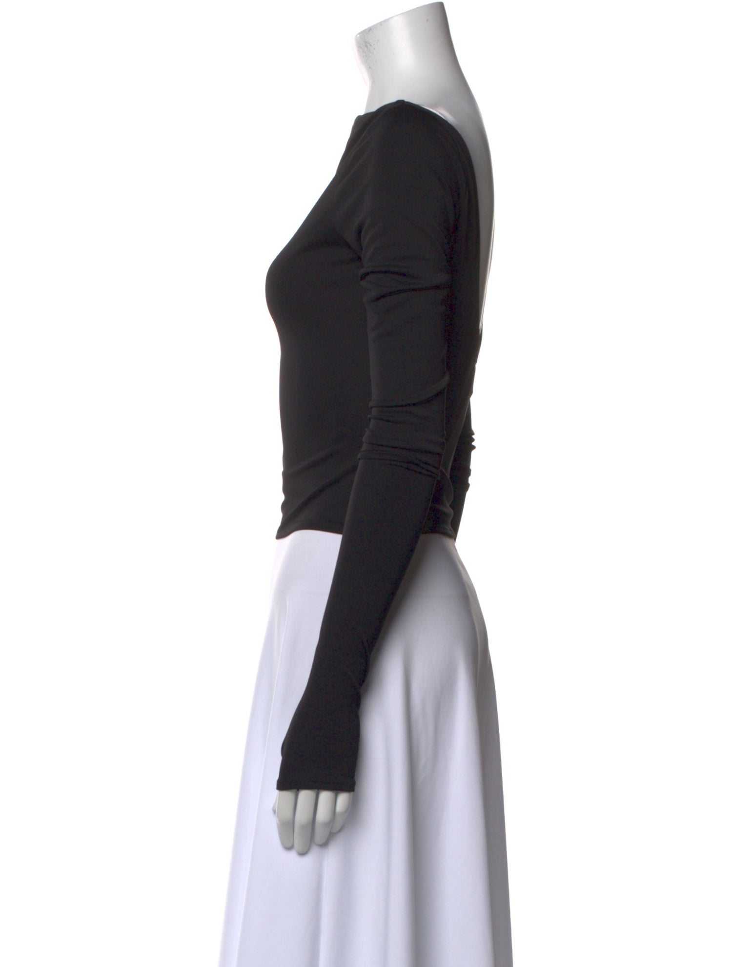 Helsa Bateau Neckline Long Sleeve Bodysuit