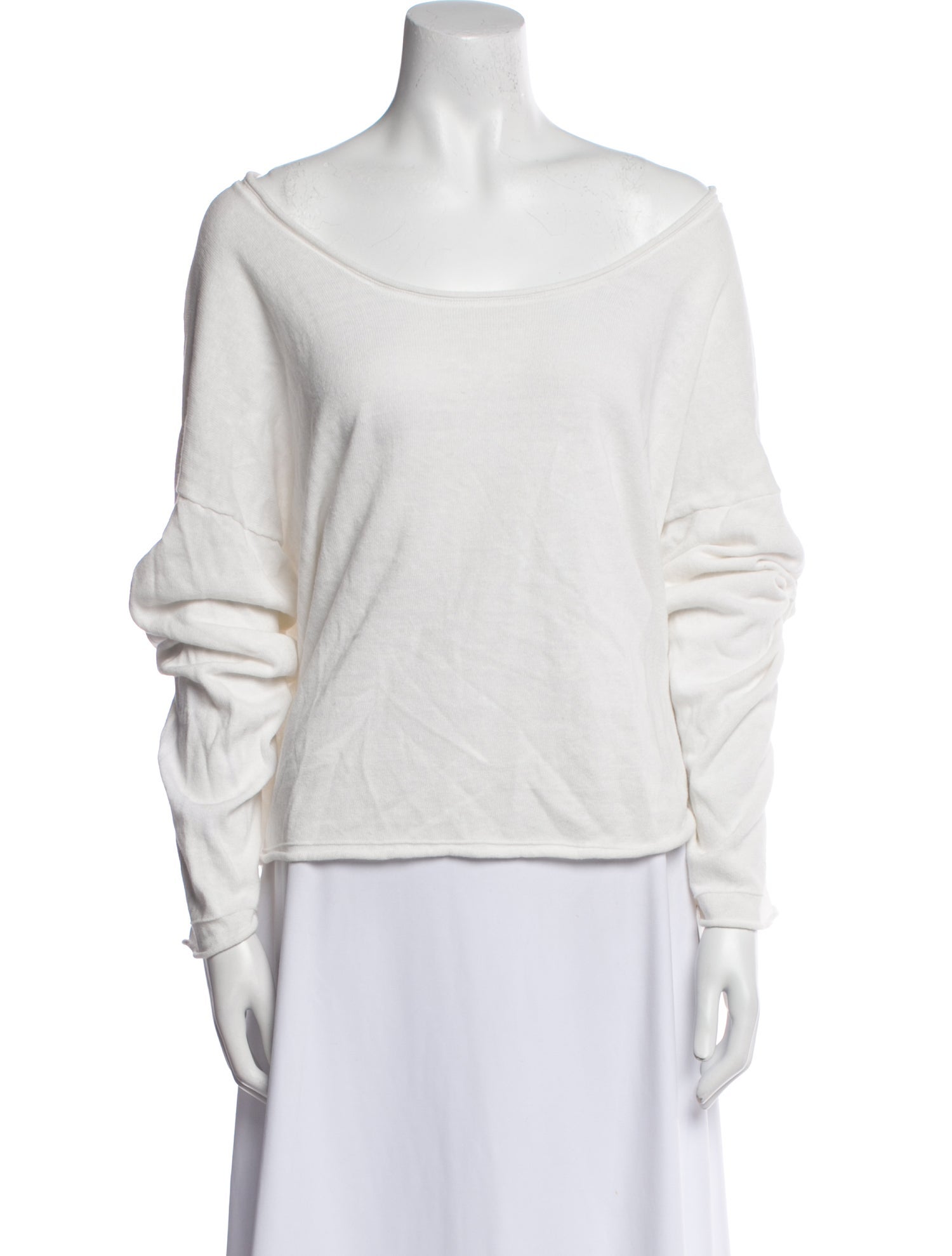 Helsa Off-The-Shoulder Long Sleeve Sweatshirt