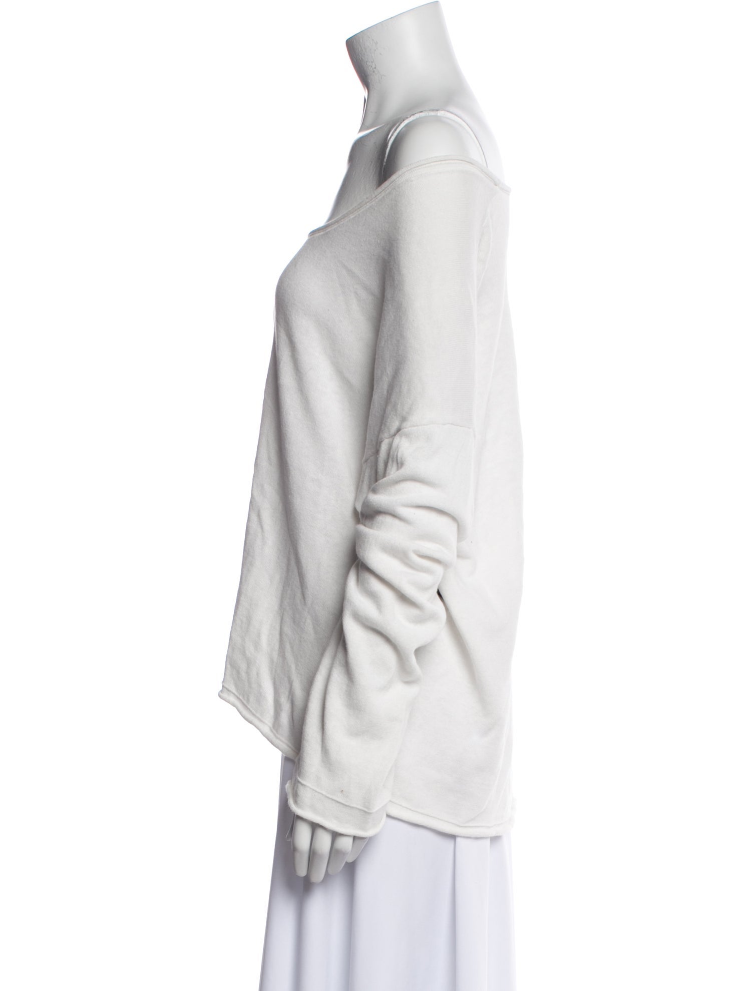 Helsa Off-The-Shoulder Long Sleeve Sweatshirt