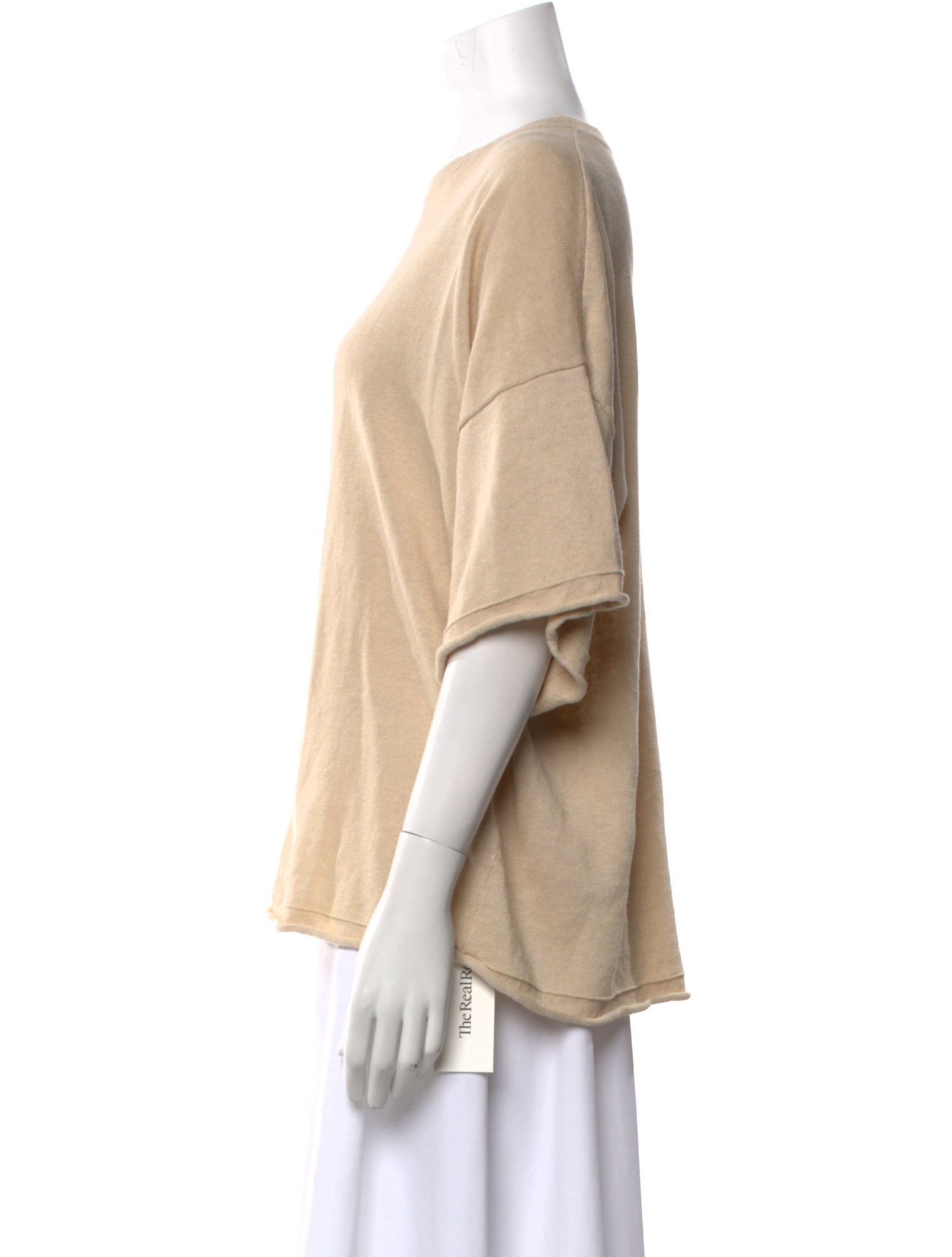 Helsa Linen Bateau Neckline Sweater
