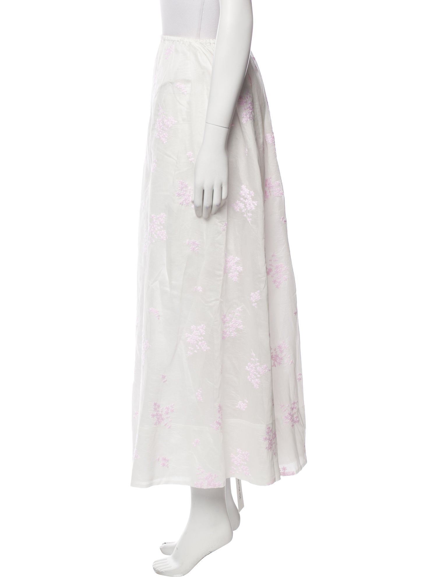 Helsa Floral Print Midi Length Skirt