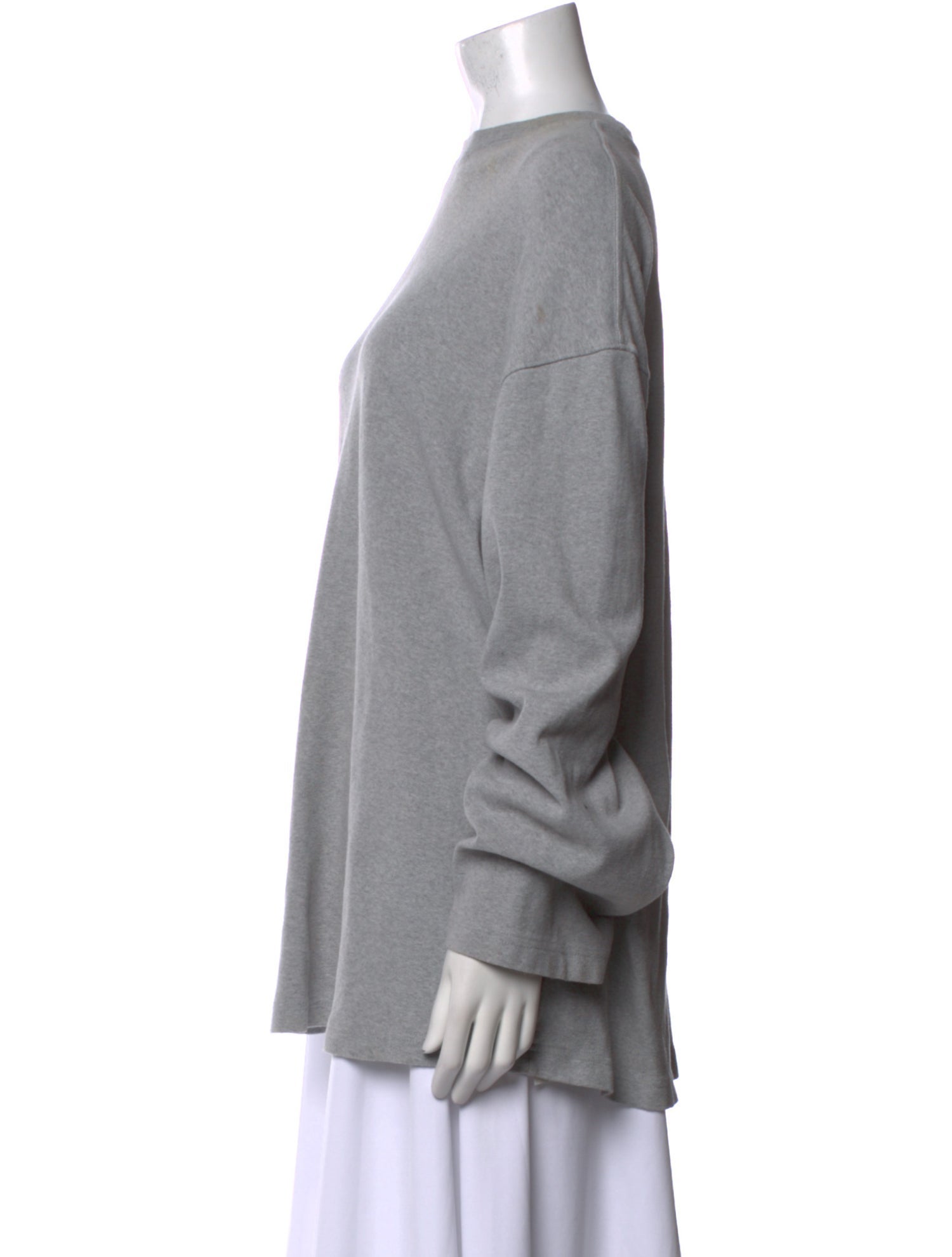 Helsa Bateau Neckline Long Sleeve Sweatshirt