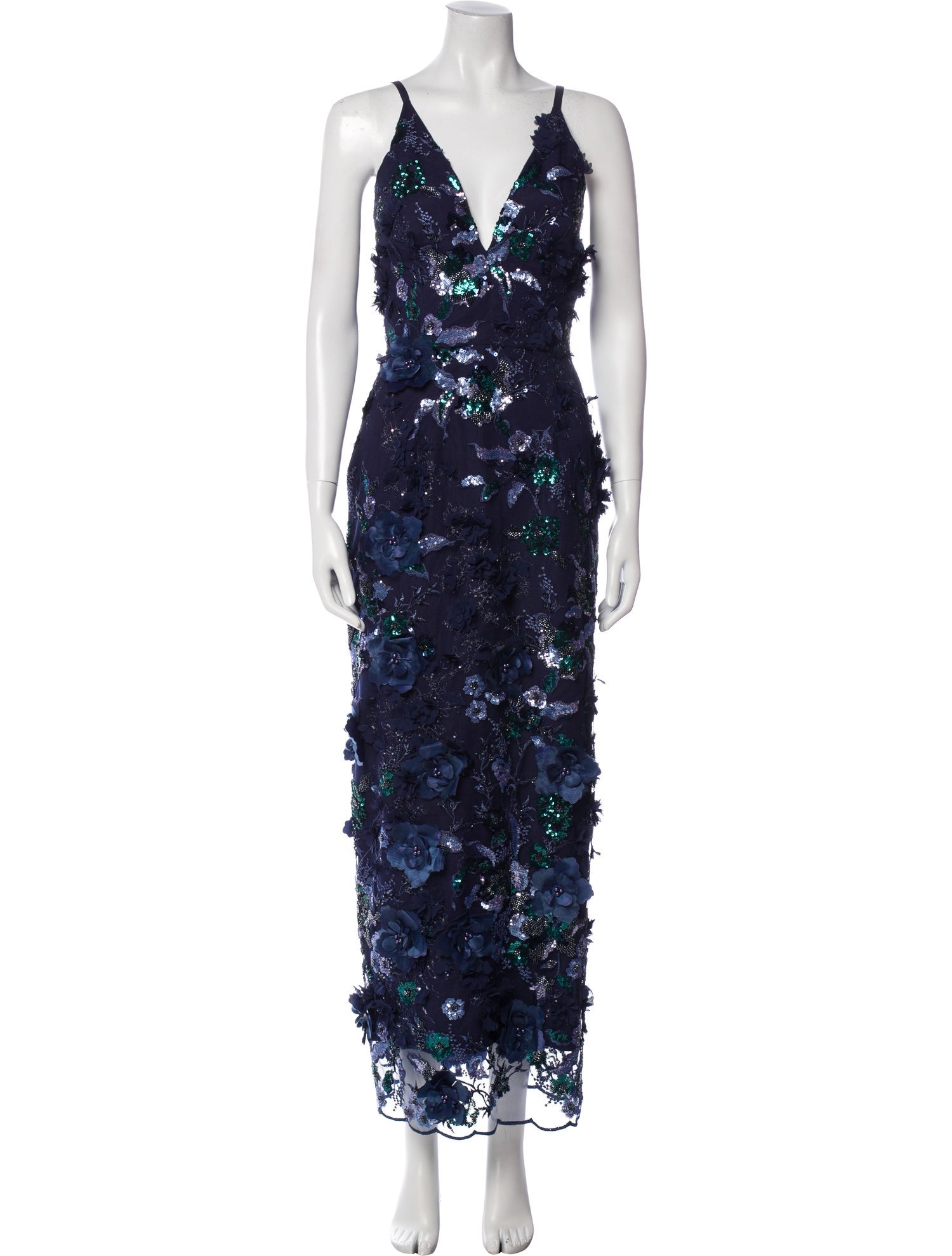 Helsa Lace Pattern Long Dress