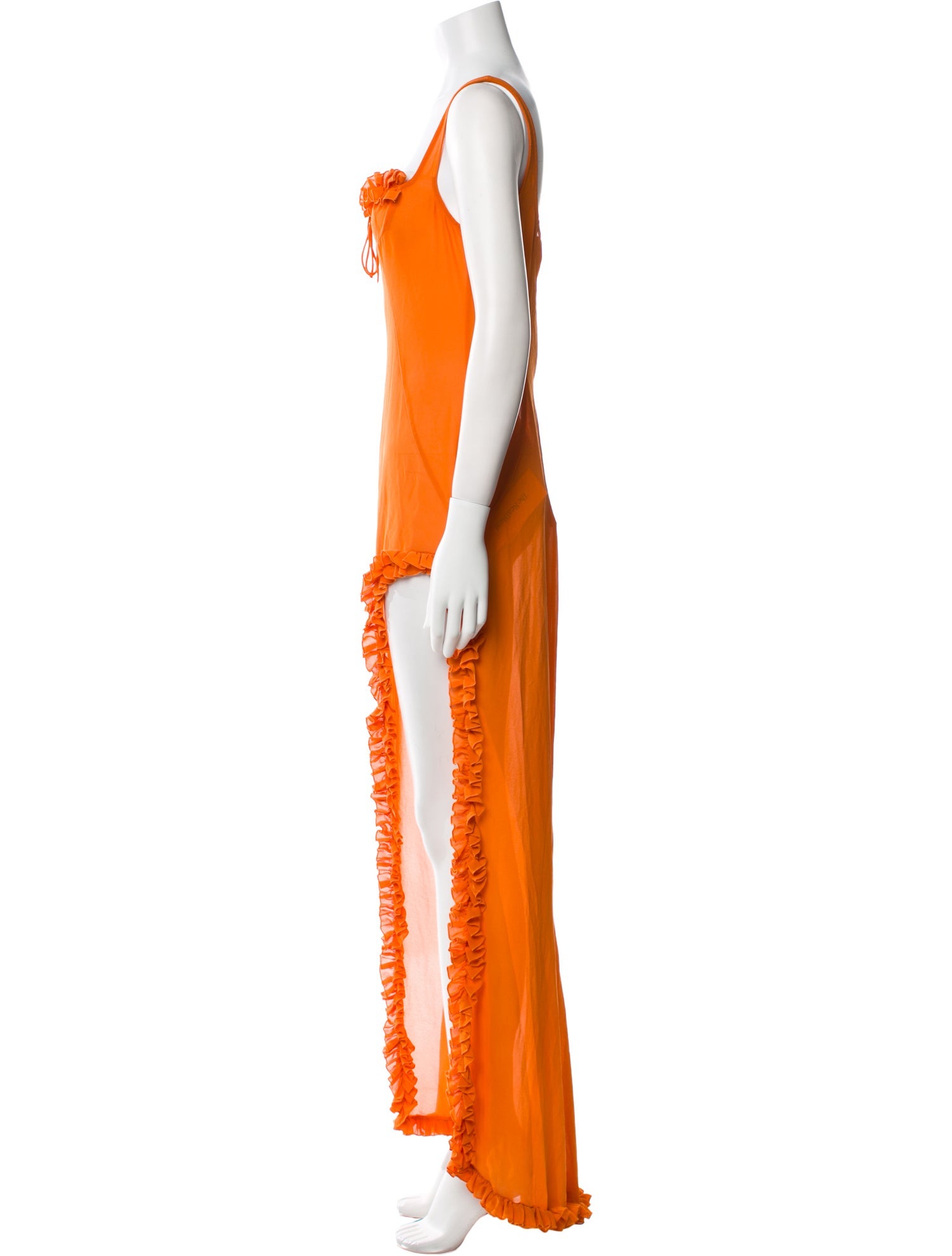 Helsa Square Neckline Long Dress