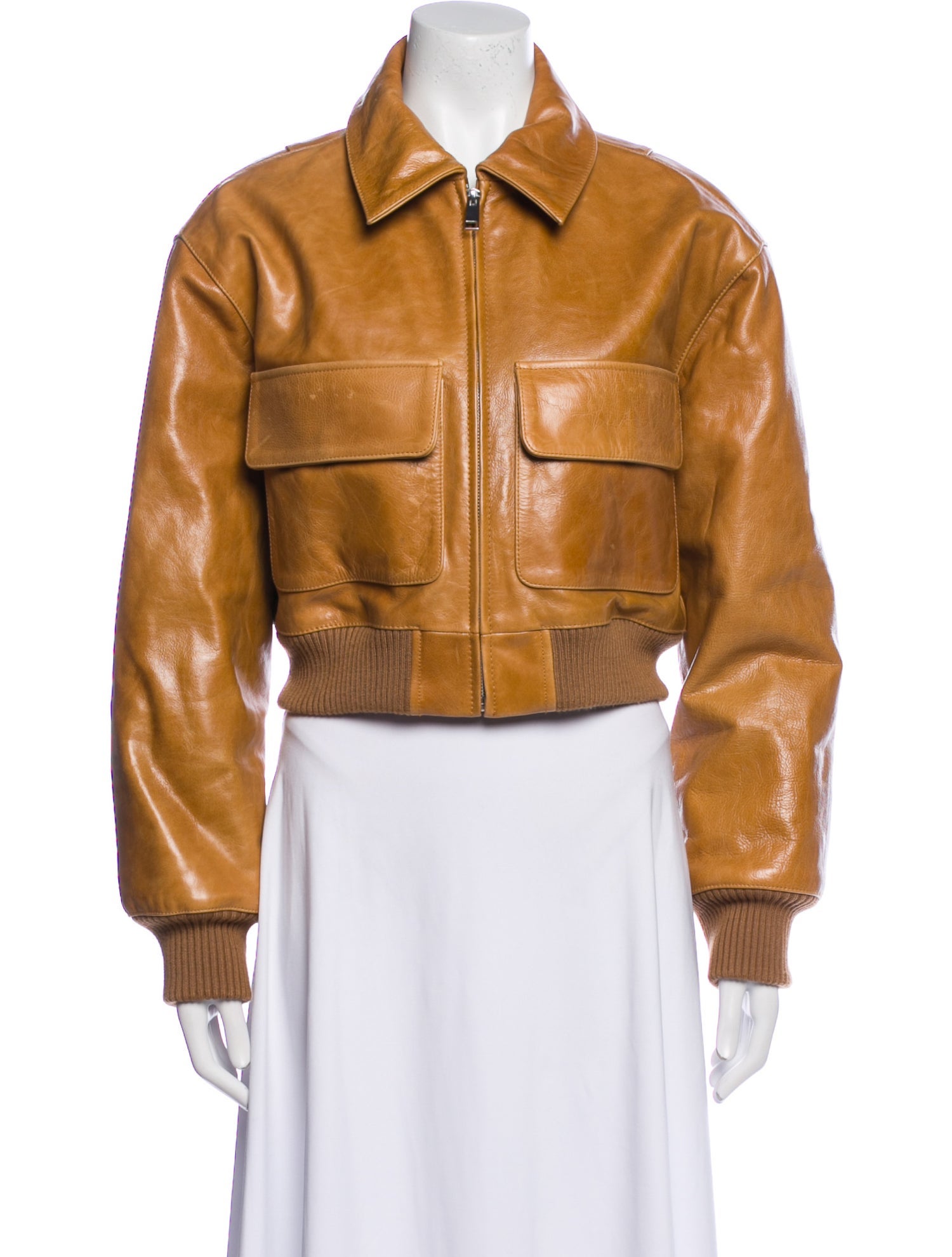 Helsa Leather Bomber Jacket