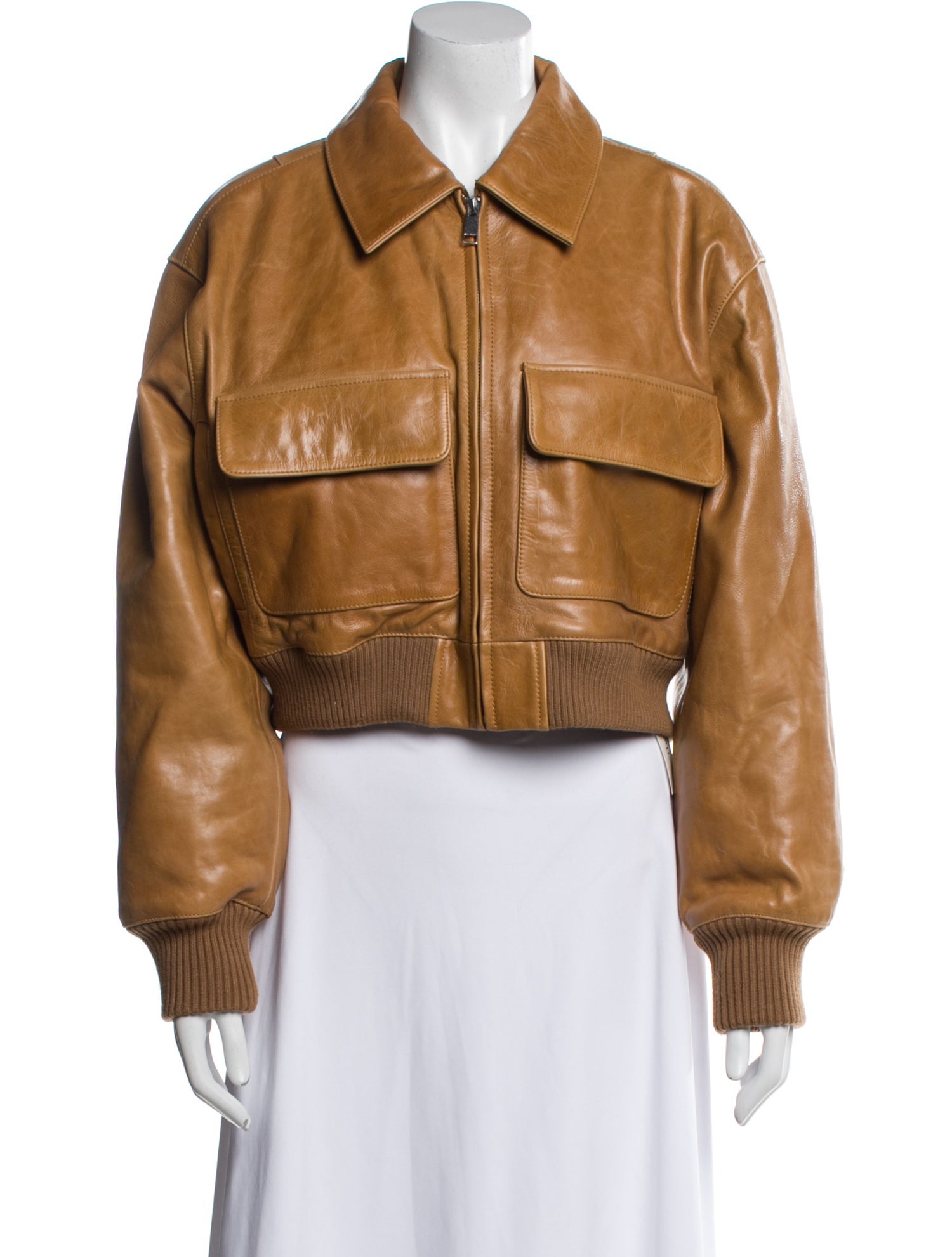 Helsa Leather Bomber Jacket