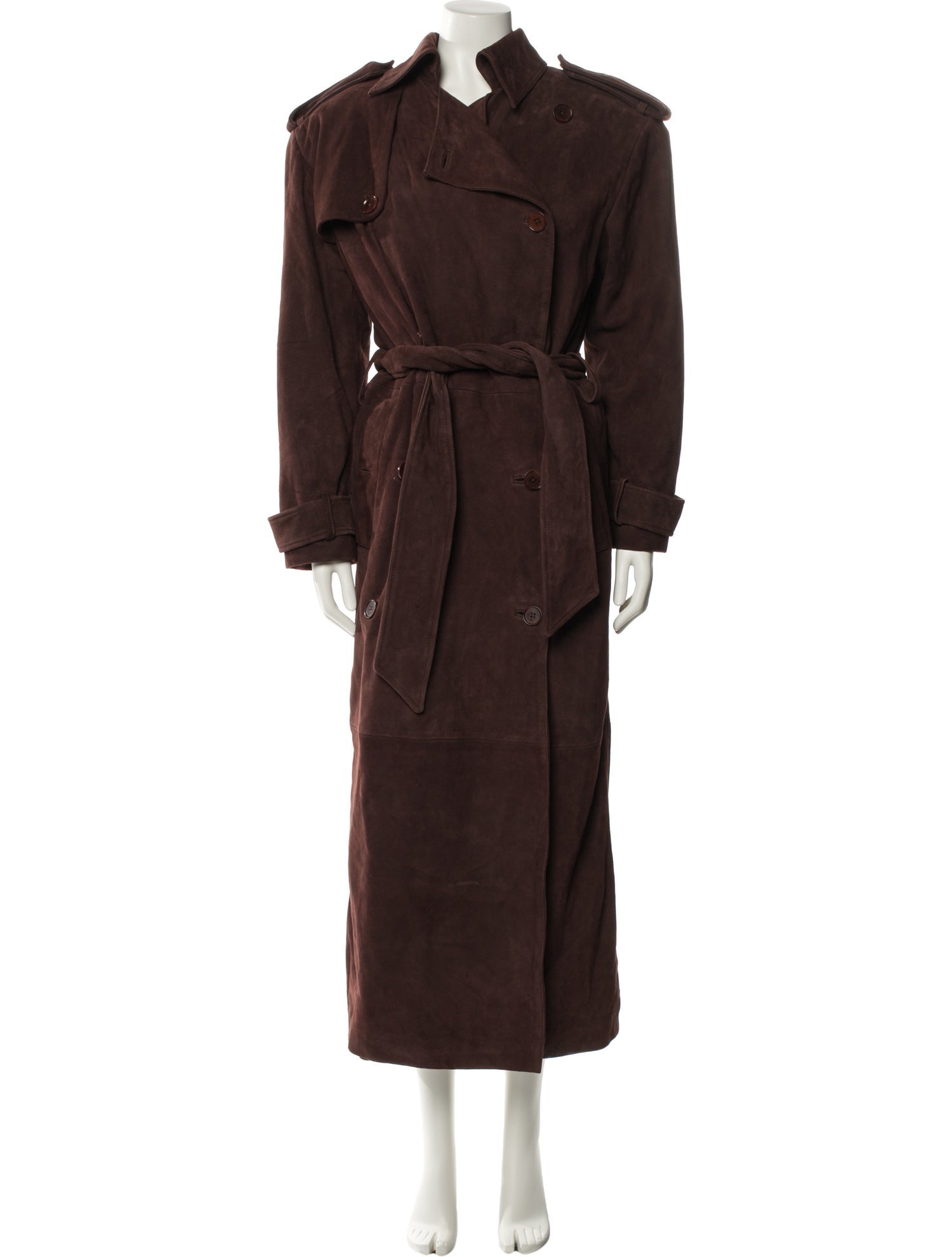 Helsa Suede Trench Coat