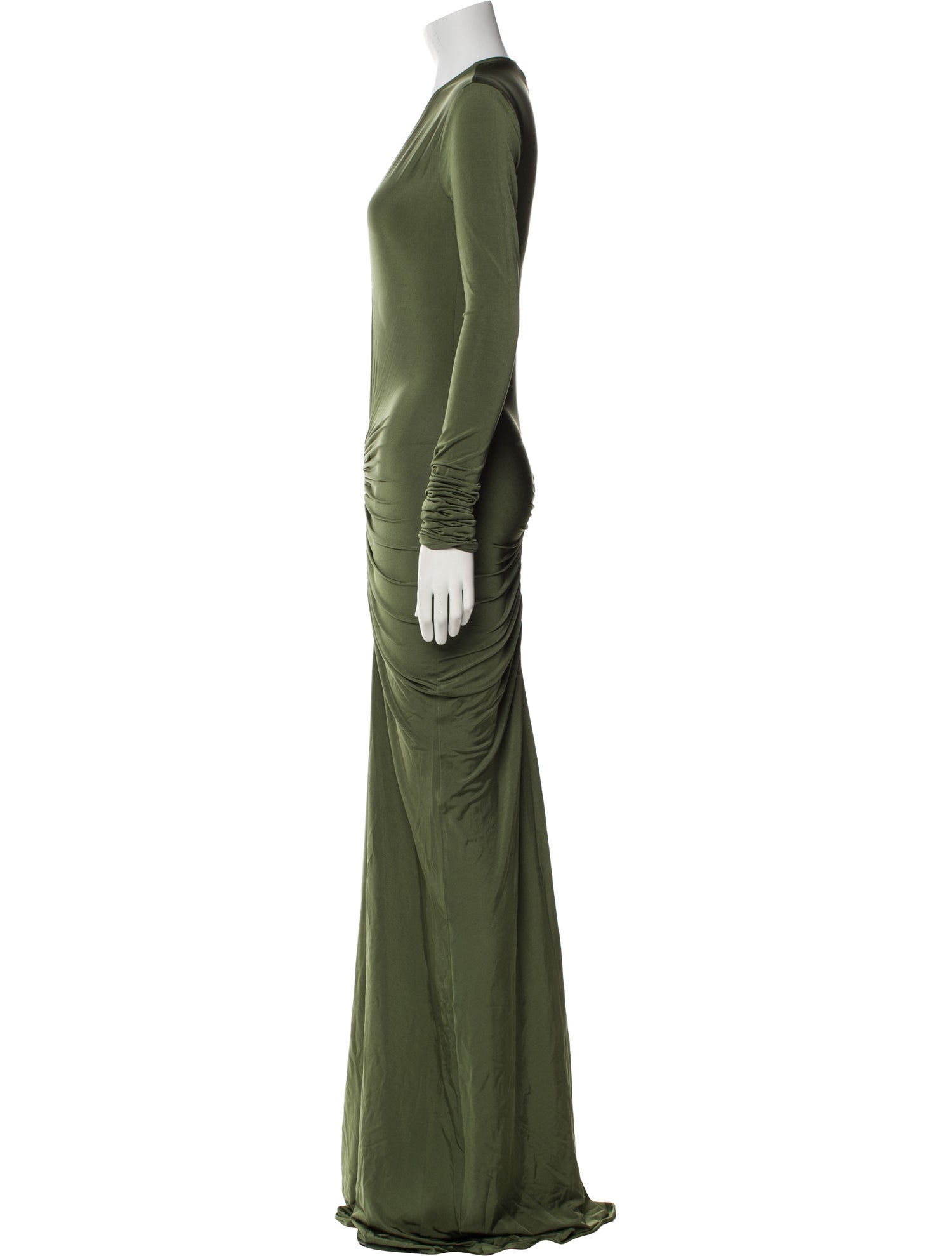 Helsa Plunge Neckline Long Dress