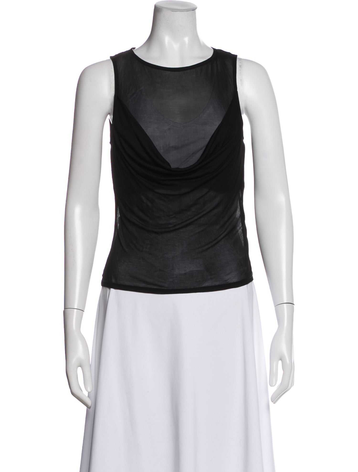 Helsa Cowl Neck Sleeveless Top