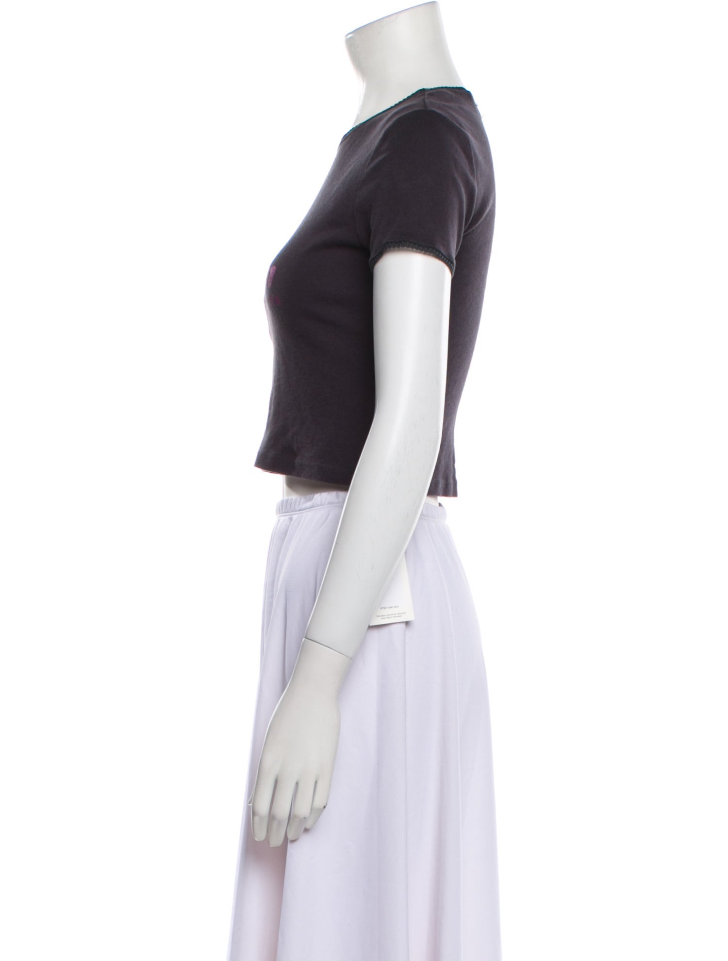 Heaven by Marc Jacobs x Kiko Kostadinov Graphic Print Crew Neck Crop Top