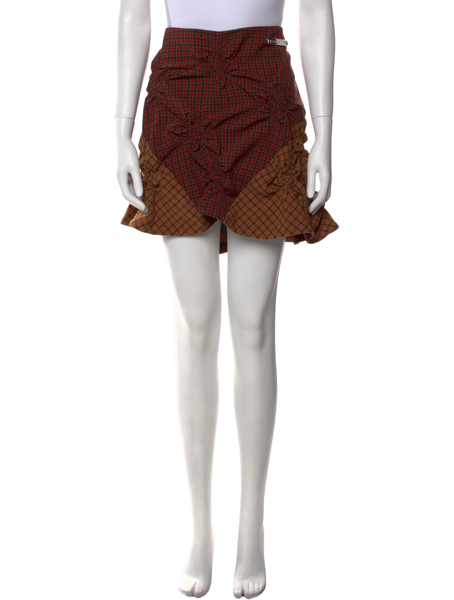 Heaven by Marc Jacobs x Kiko Kostadinov Plaid Print Mini Skirt
