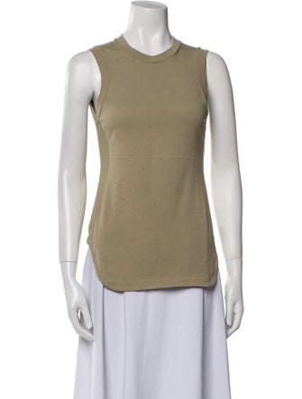 Haikure Crew Neck Sleeveless Top