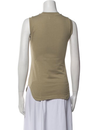 Haikure Crew Neck Sleeveless Top