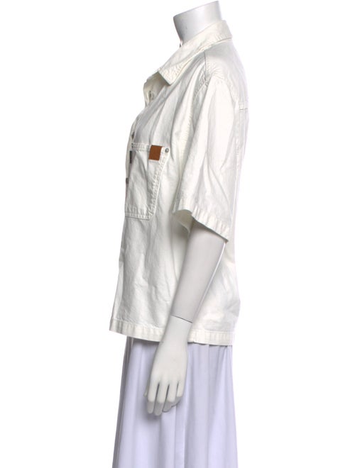 Haikure Three-Quarter Sleeve Button-Up Top