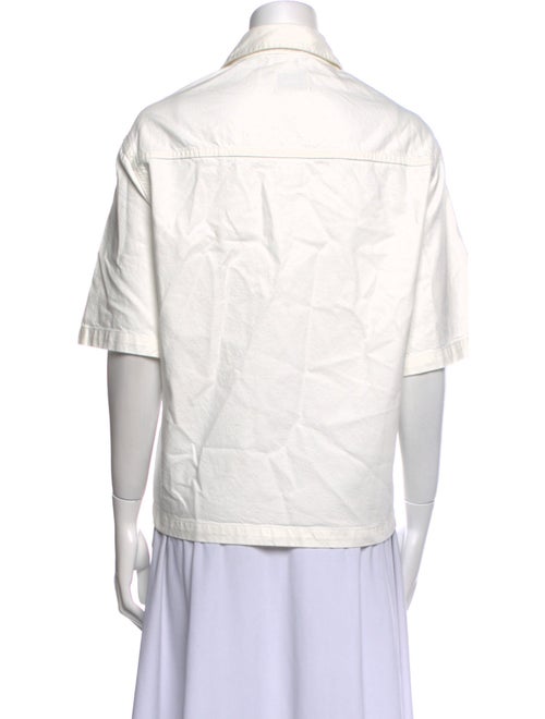 Haikure Three-Quarter Sleeve Button-Up Top