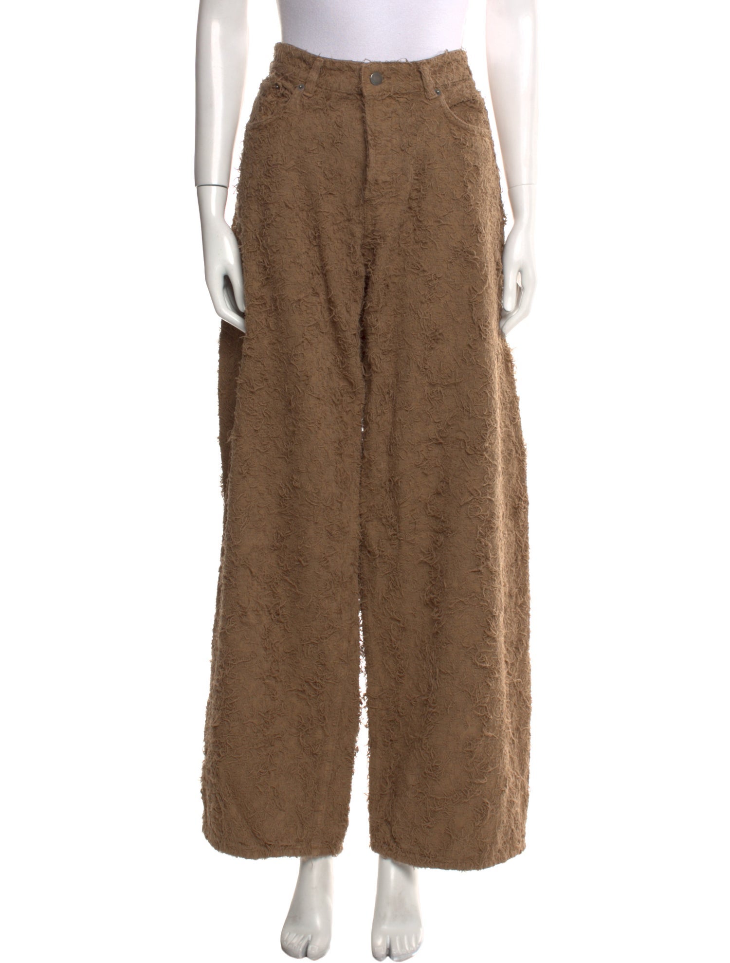 Haikure Lace Pattern Wide Leg Pants