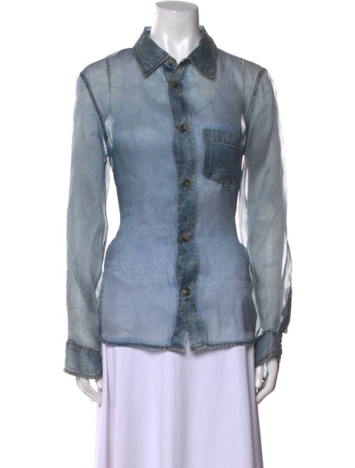 Haikure Long Sleeve Button-Up Top