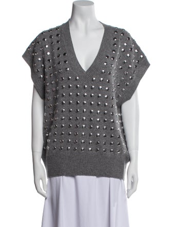 Haikure Merino Wool Polka Dot Print Top