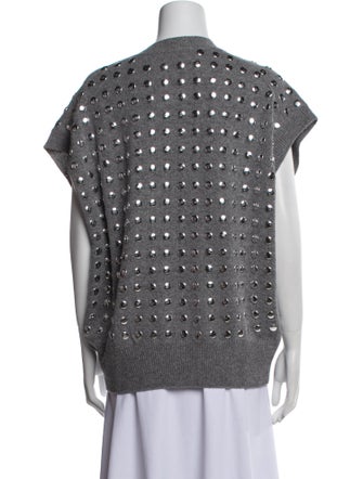 Haikure Merino Wool Polka Dot Print Top
