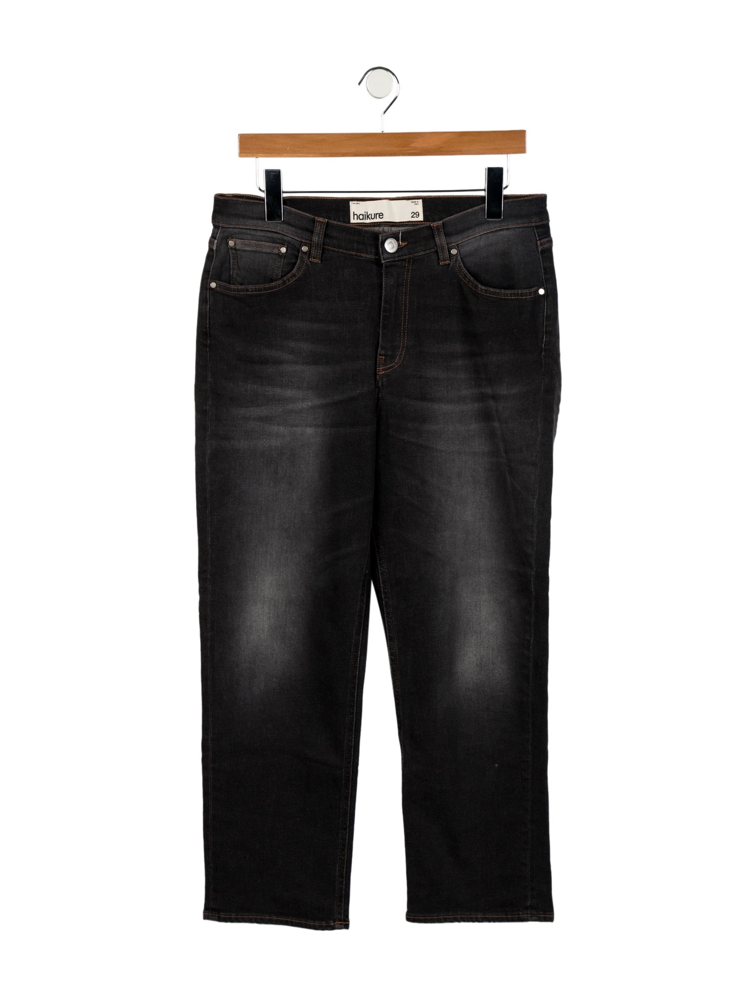 Haikure Mid-Rise Straight Leg Jeans