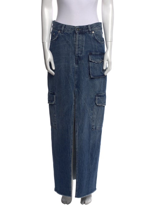 Haikure Distressed Accents Long Skirt