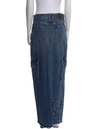 Haikure Distressed Accents Long Skirt