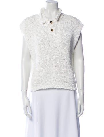 Pre-owned Haikure Short Sleeve Polo In White