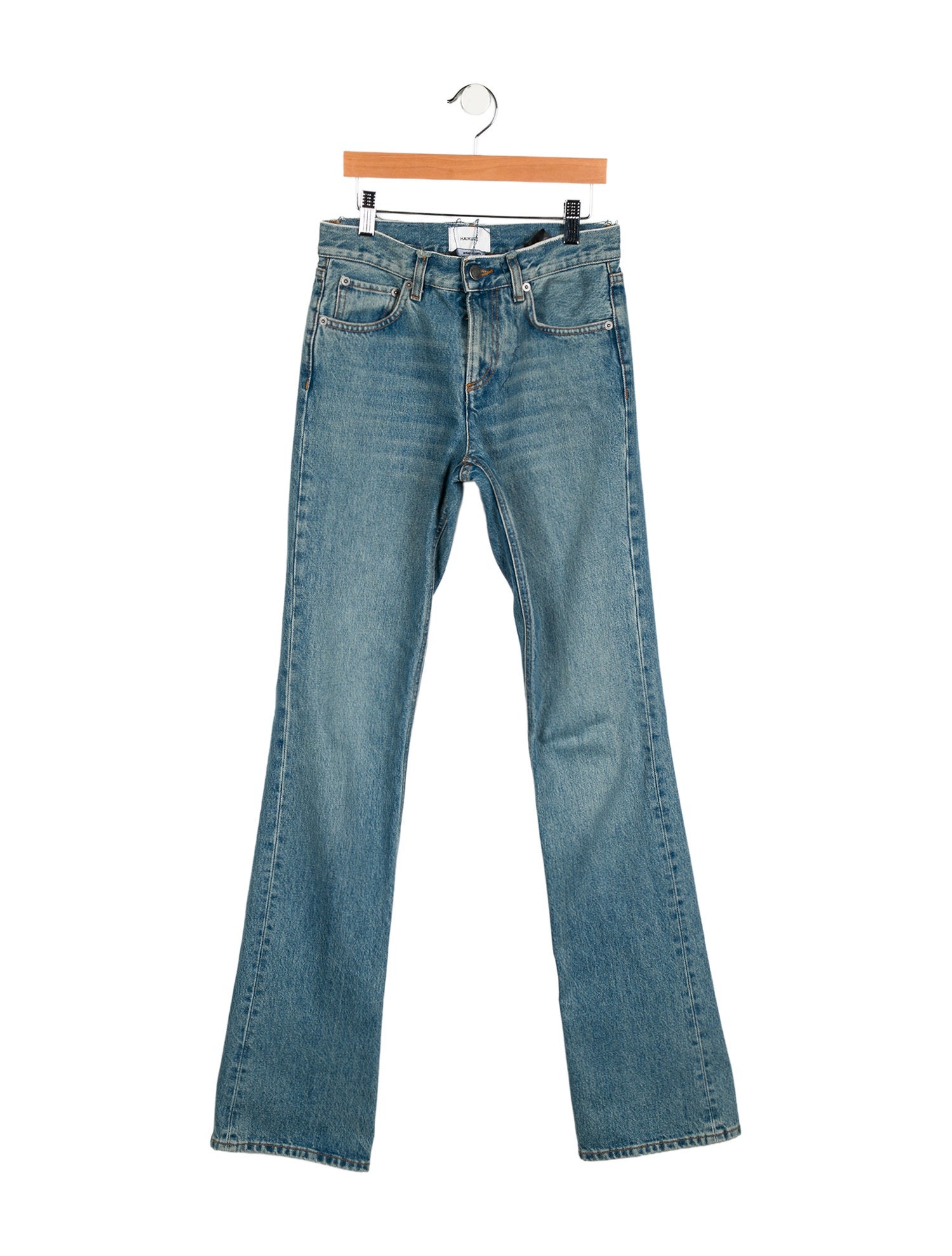 Haikure Mid-Rise Straight Leg Jeans