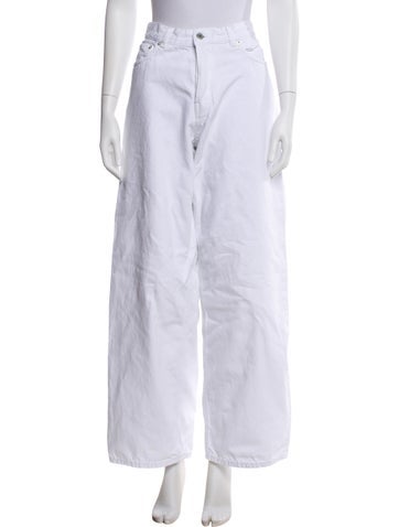 Pre-owned Haikure Wide Leg Pants In White