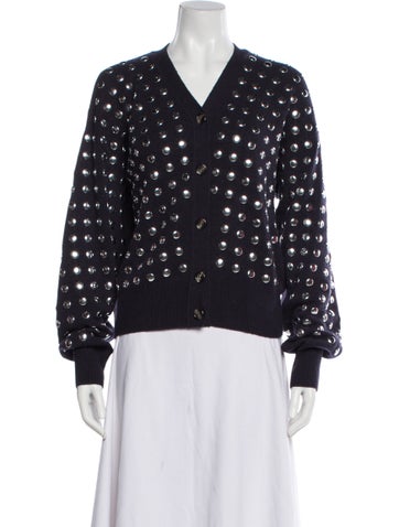 Pre-owned Haikure Merino Wool Polka Dot Print Sweater In Multi