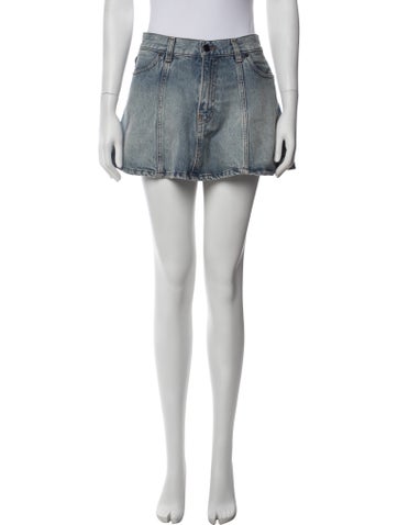 Pre-owned Haikure Mini Skirt In Blue