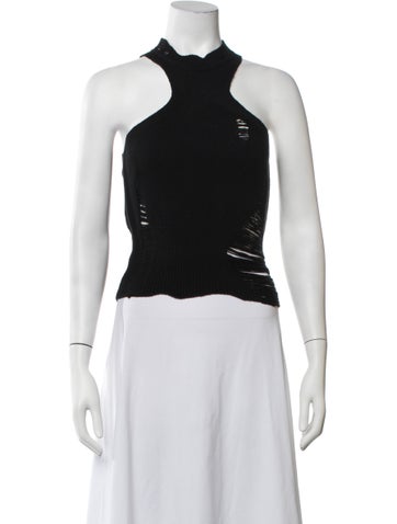 Pre-owned Haikure Halterneck Sleeveless Top W/ Tags In Black