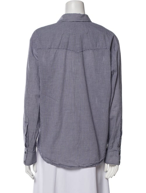 Heidi Merrick Plaid Print Long Sleeve Button-Up Top