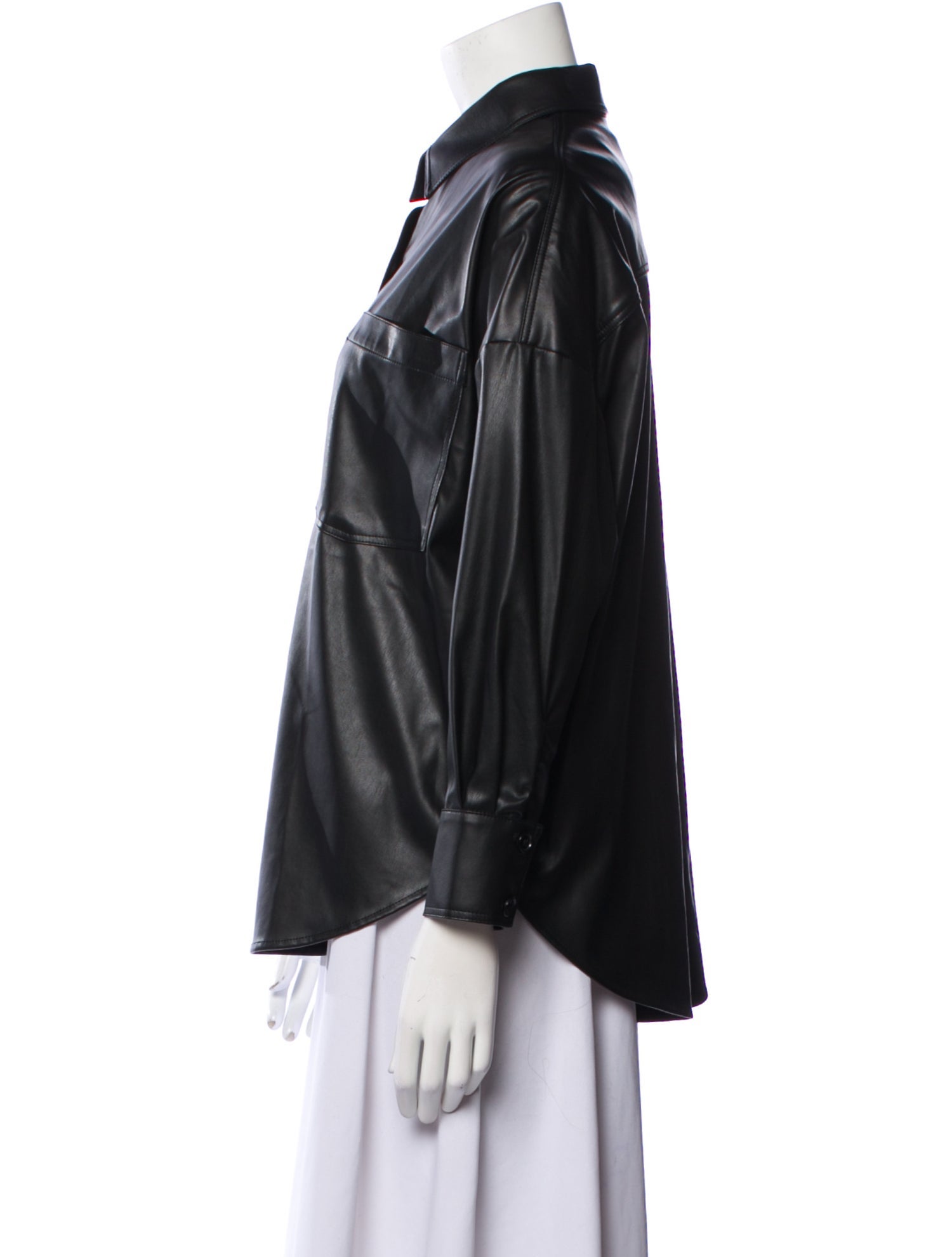 Heidi Merrick Three-Quarter Sleeve Button-Up Top