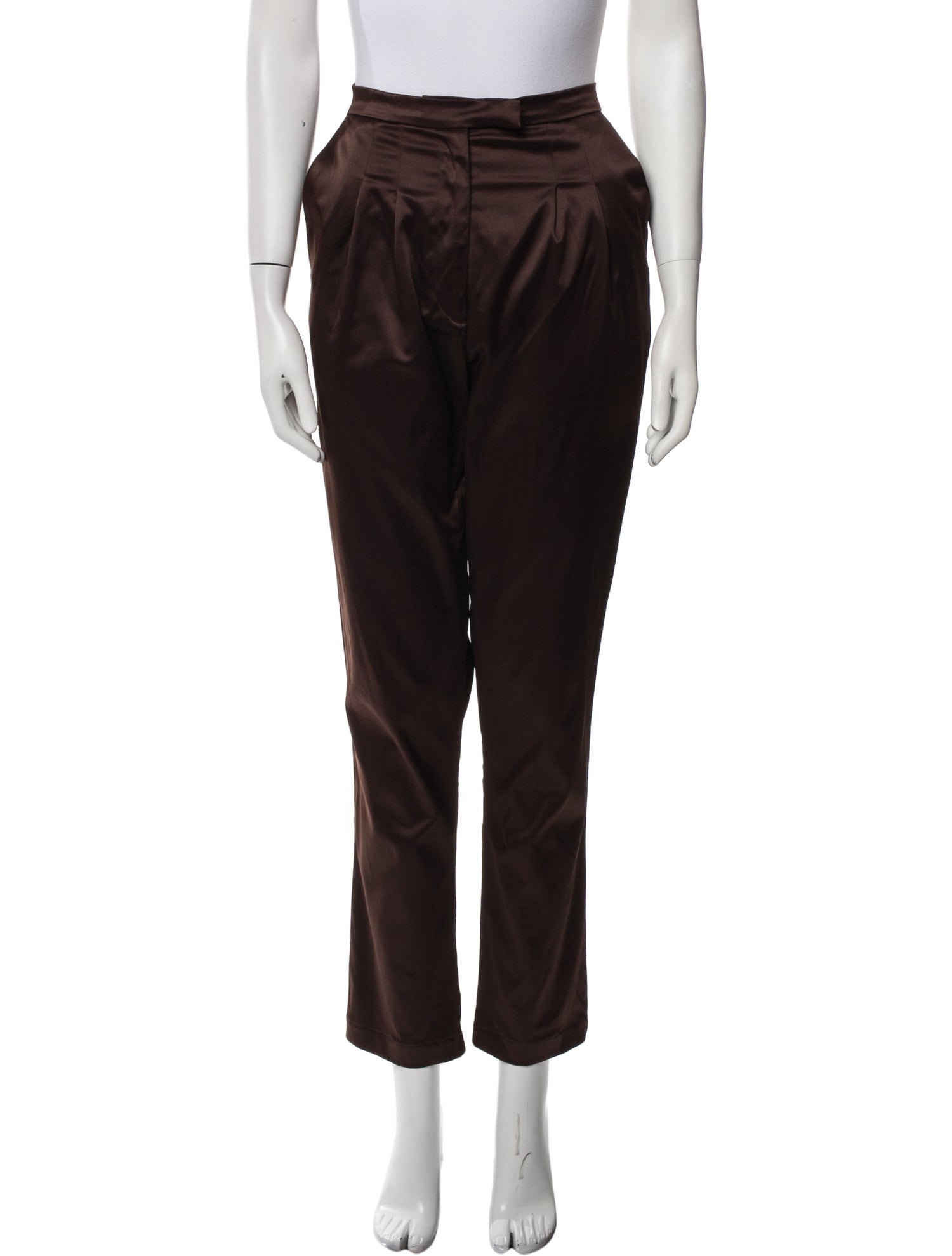 Heidi Merrick Satin Straight Leg Pants