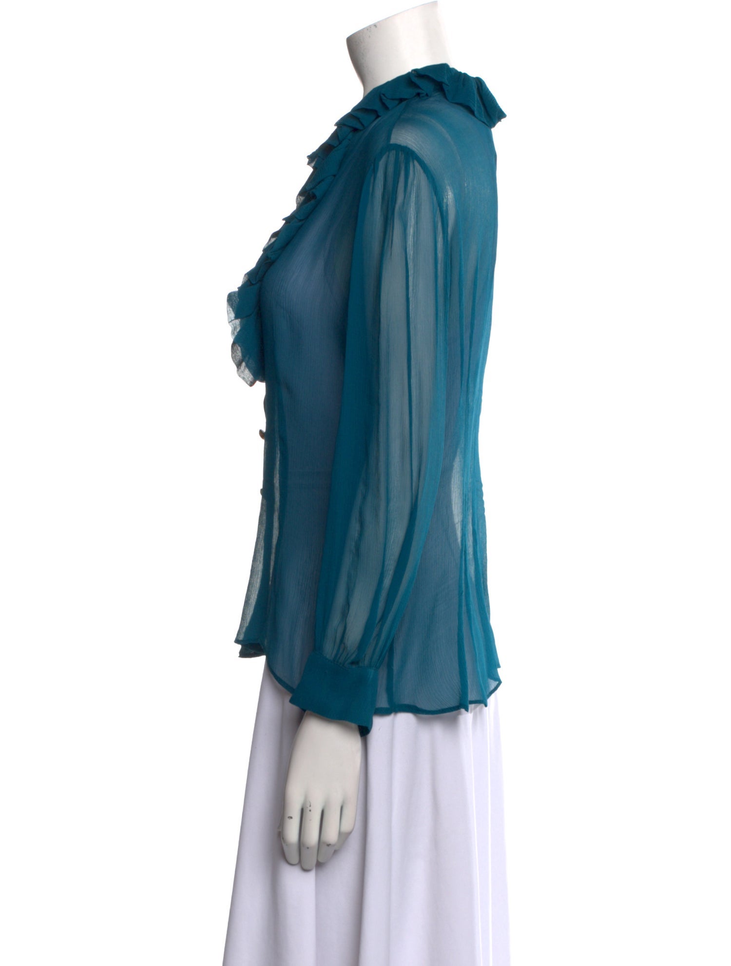 Heidi Merrick Long Sleeve Button-Up Top