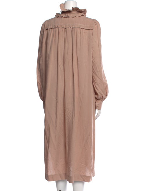 Heidi Merrick Mock Neck Midi Length Dress