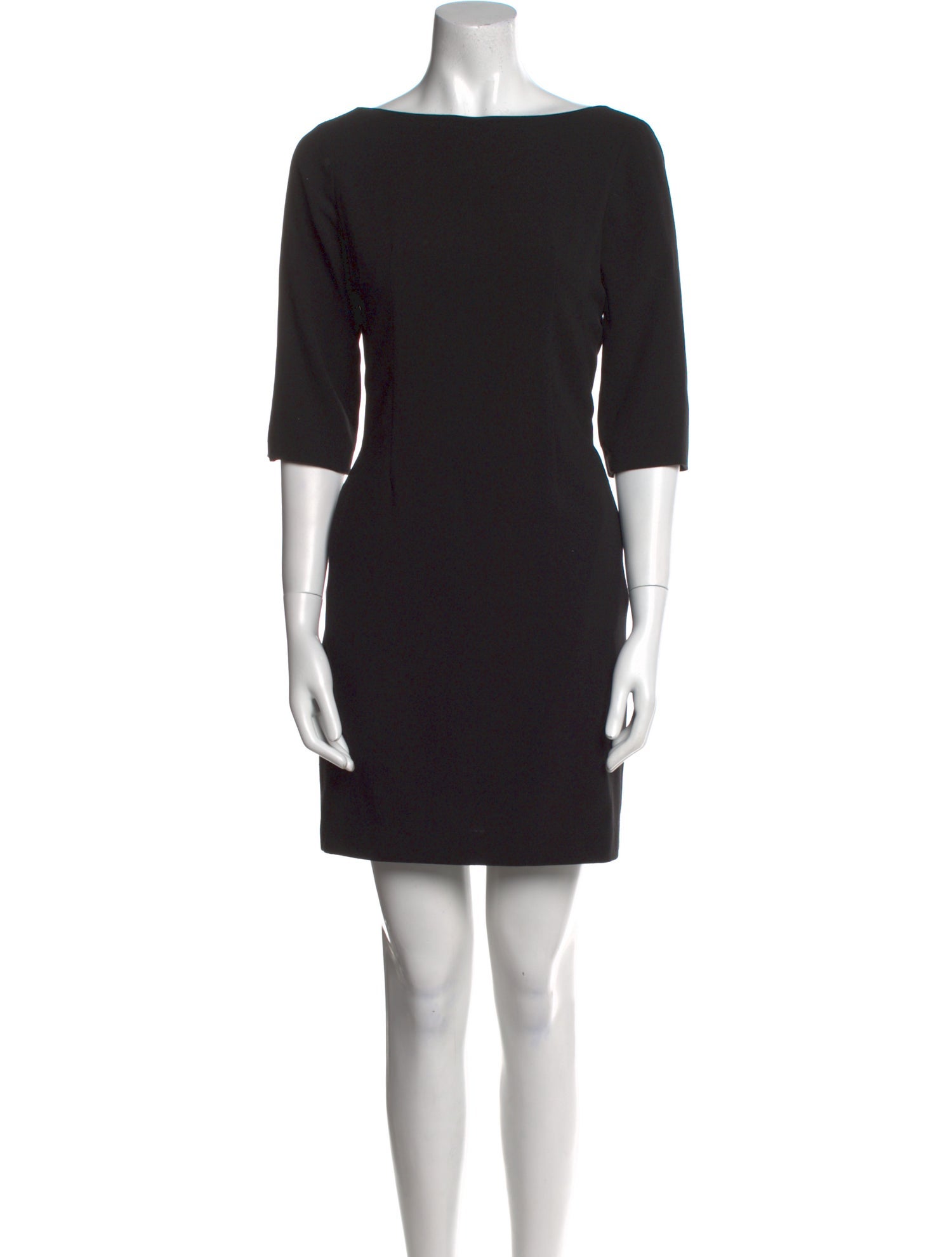 Heidi Merrick Bateau Neckline Mini Dress