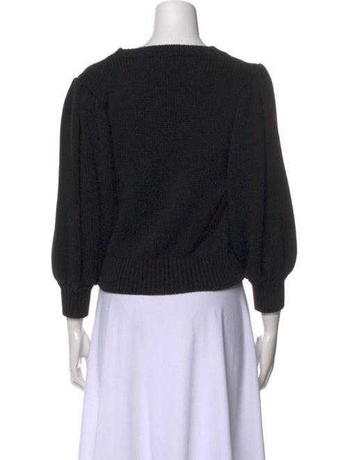 Heidi Merrick Bateau Neckline Three-Quarter Sleeve Sweatshirt