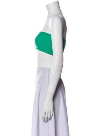 Heidi Merrick Strapless Crop Top