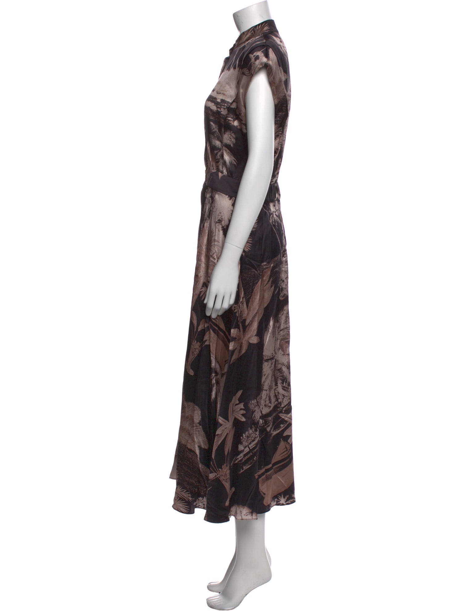 Heidi Merrick Silk Long Dress